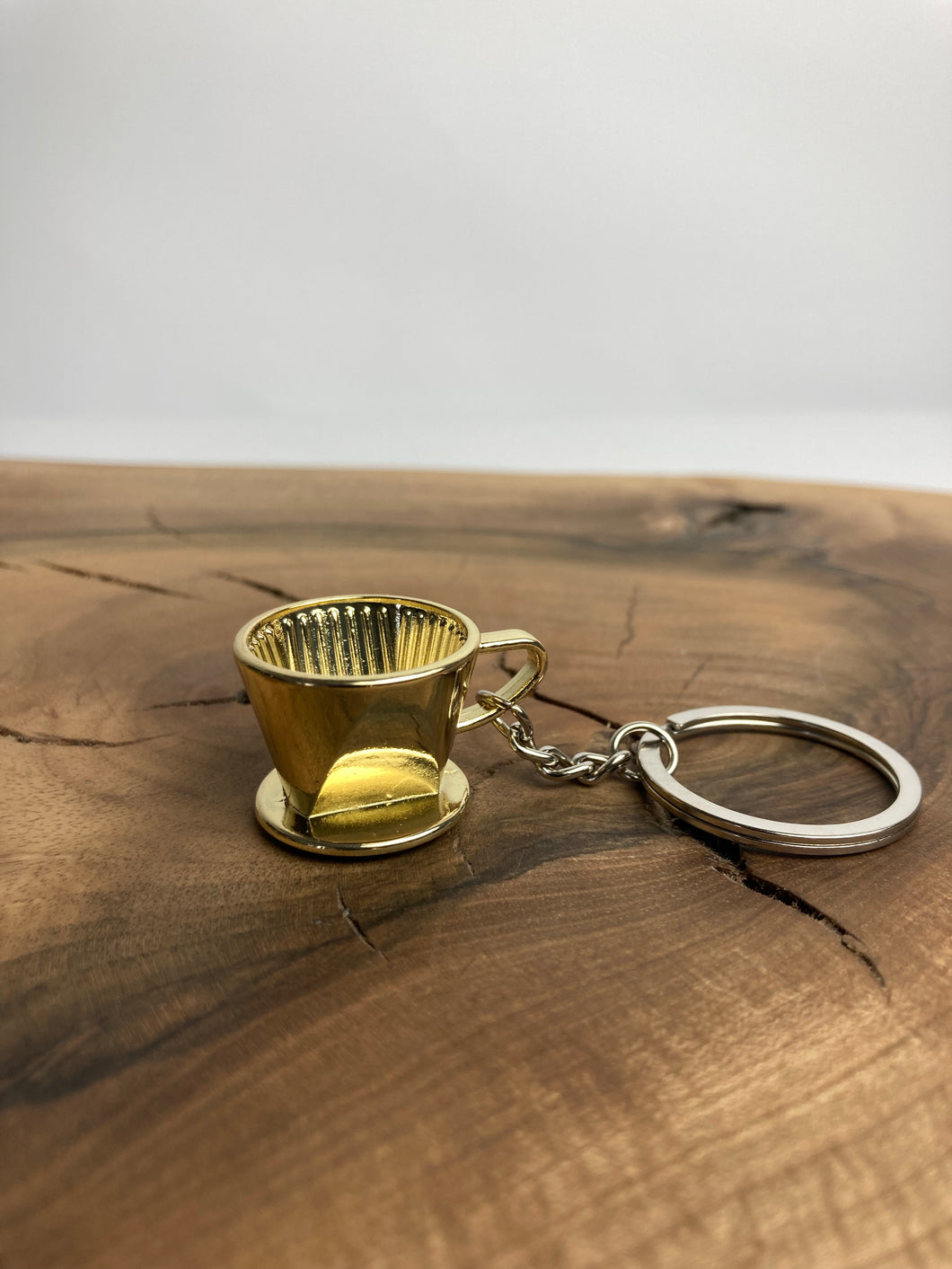 Schlüsselanhänger Filterhalter Gold