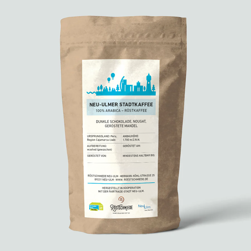 Neu-Ulmer Stadtkaffee - Peru | dunkle Schokolade, Nougat, Mandel