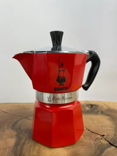 Bialetti Moka Express Rot 3 Tassen
